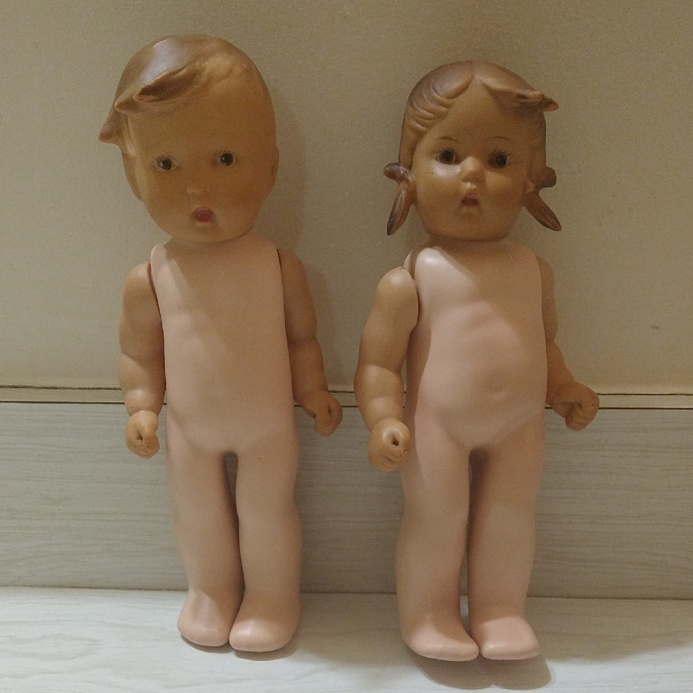 Vintage Goebel Hummel Rubber "Dress Me" Dolls